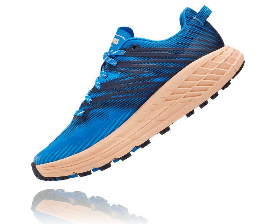 Tenis Trail Hoka One One Feminino Azuis - Speedgoat 4 - 104-VOMRAB